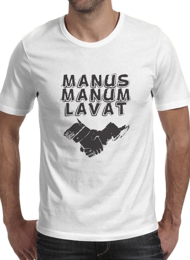  Manus manum lavat voor Mannen T-Shirt