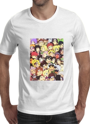  Naruto Chibi Group voor Mannen T-Shirt