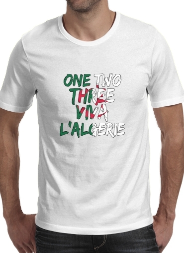  One Two Three Viva lalgerie Slogan Hooligans voor Mannen T-Shirt