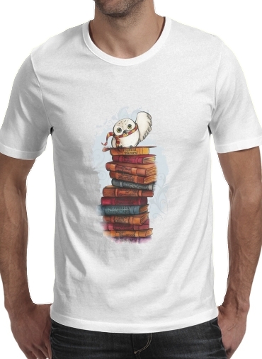  Owl and Books voor Mannen T-Shirt