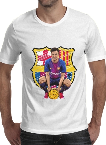  Philippe Brazilian Blaugrana voor Mannen T-Shirt