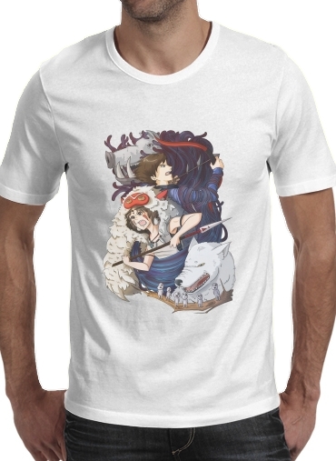  Princess Mononoke Inspired voor Mannen T-Shirt