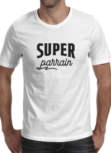  Super parrain humour famille cadeau voor Mannen T-Shirt