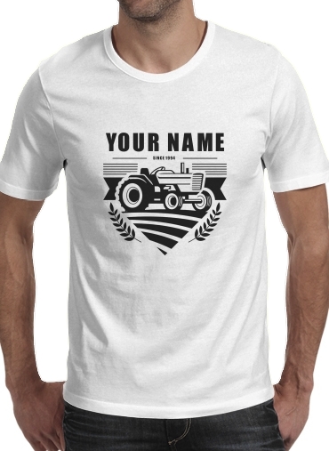  Tractor Farm Logo Custom voor Mannen T-Shirt