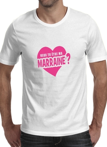  Veux tu etre ma marraine voor Mannen T-Shirt