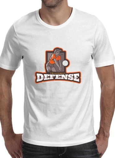  Volleyball Defense voor Mannen T-Shirt