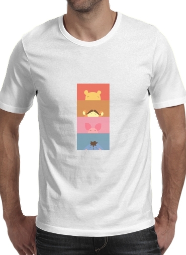  Winnie the pooh team voor Mannen T-Shirt