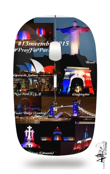  13 Novembre 2015 - Pray For Paris voor Draadloze optische muis met USB-ontvanger