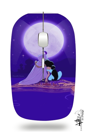  Aladdin x Jasmine Blue Dream One Love One Life voor Draadloze optische muis met USB-ontvanger