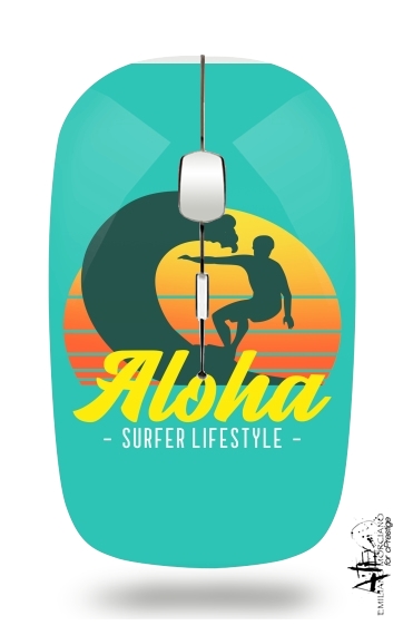  Aloha Surfer lifestyle voor Draadloze optische muis met USB-ontvanger