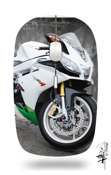  aprilia moto wallpaper art voor Draadloze optische muis met USB-ontvanger