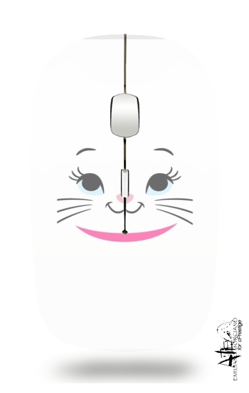  Aristochat Marie Face art voor Draadloze optische muis met USB-ontvanger