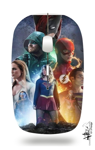  Arrowverse fanart poster voor Draadloze optische muis met USB-ontvanger