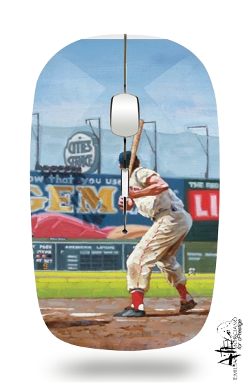  Baseball Painting voor Draadloze optische muis met USB-ontvanger