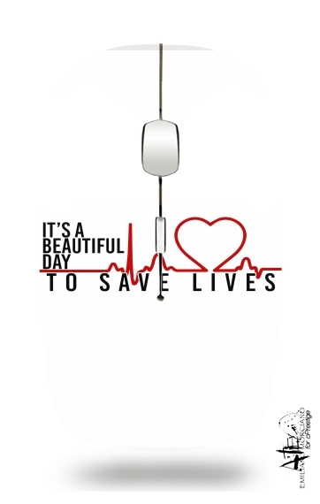  Beautiful Day to save life voor Draadloze optische muis met USB-ontvanger