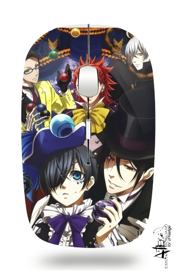  Black Butler Fan Art voor Draadloze optische muis met USB-ontvanger