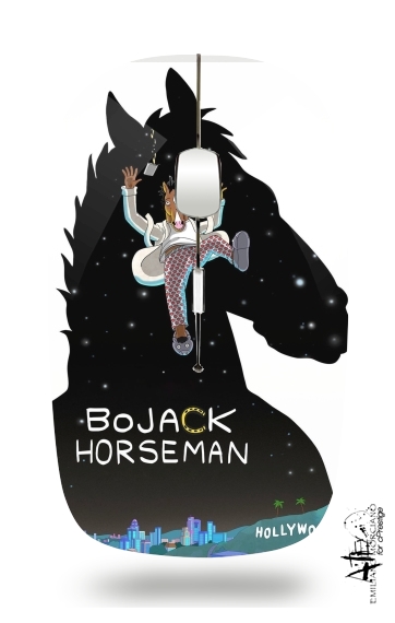  Bojack horseman fanart voor Draadloze optische muis met USB-ontvanger