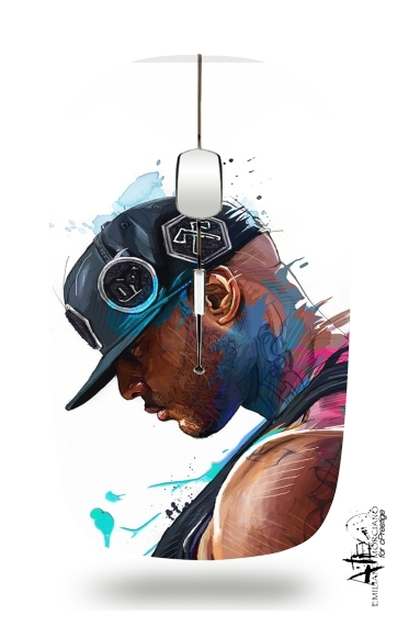  Booba Fan Art Rap voor Draadloze optische muis met USB-ontvanger