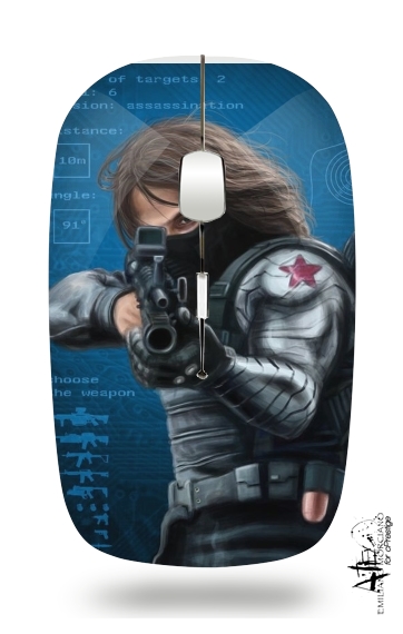  Bucky Barnes Aka Winter Soldier voor Draadloze optische muis met USB-ontvanger