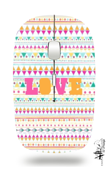  Aztec love candy voor Draadloze optische muis met USB-ontvanger