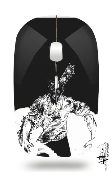  chainsaw man black and white voor Draadloze optische muis met USB-ontvanger