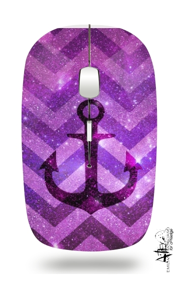  Anchor Chevron Purple voor Draadloze optische muis met USB-ontvanger