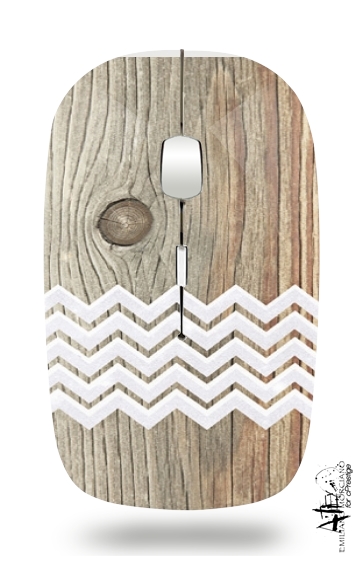  Chevron on wood voor Draadloze optische muis met USB-ontvanger