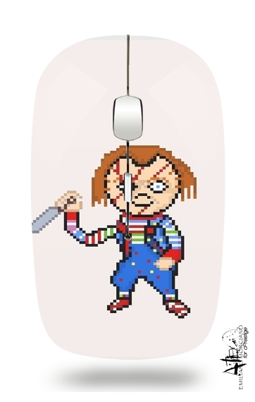  Chucky Pixel Art voor Draadloze optische muis met USB-ontvanger