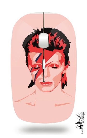  David Bowie Minimalist Art voor Draadloze optische muis met USB-ontvanger