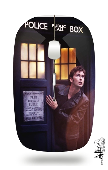  David Tennant Police Box voor Draadloze optische muis met USB-ontvanger