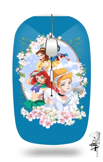  Disney Princess Feat Sailor Moon voor Draadloze optische muis met USB-ontvanger