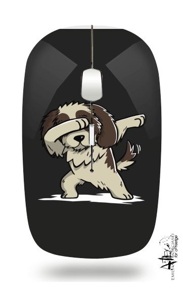  Dog Shih Tzu Dabbing voor Draadloze optische muis met USB-ontvanger