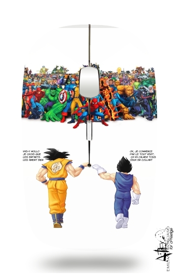  DragonBall x Marvel Combat voor Draadloze optische muis met USB-ontvanger