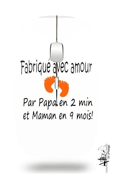  Fabriquer avec amour Papa en 2 min et maman en 9 mois voor Draadloze optische muis met USB-ontvanger