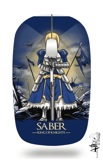  Fate Zero Fate stay Night Saber King Of Knights voor Draadloze optische muis met USB-ontvanger