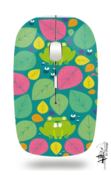  Frogs and leaves voor Draadloze optische muis met USB-ontvanger