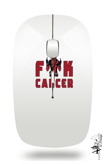  Fuck Cancer With Deadpool voor Draadloze optische muis met USB-ontvanger