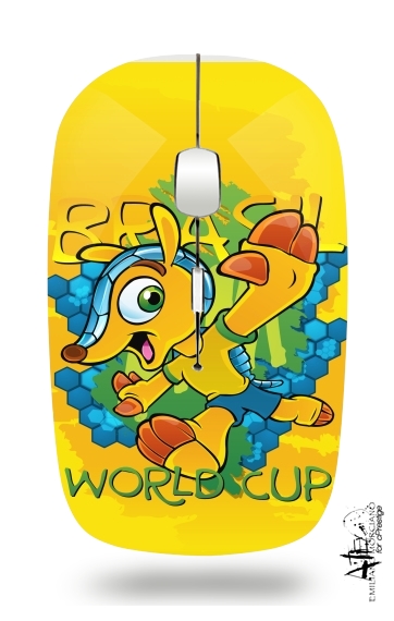  Fuleco Brasil 2014 World Cup 01 voor Draadloze optische muis met USB-ontvanger