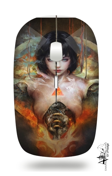  Ghost in the shell Fan Art voor Draadloze optische muis met USB-ontvanger