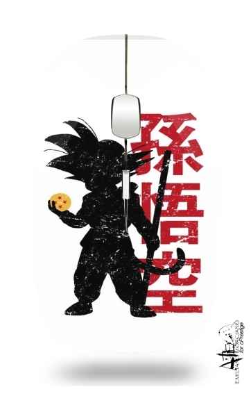  Goku silouette voor Draadloze optische muis met USB-ontvanger