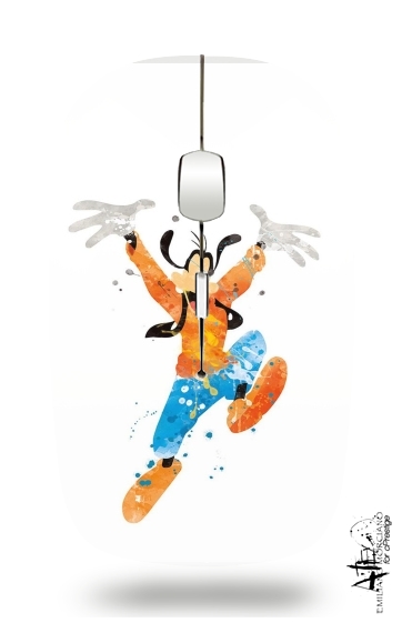  Goofy Art Watercolor voor Draadloze optische muis met USB-ontvanger