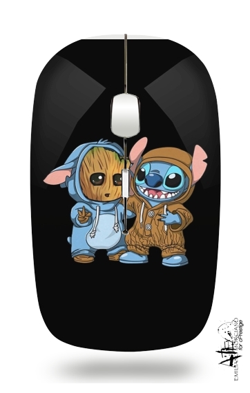  Groot x Stitch voor Draadloze optische muis met USB-ontvanger