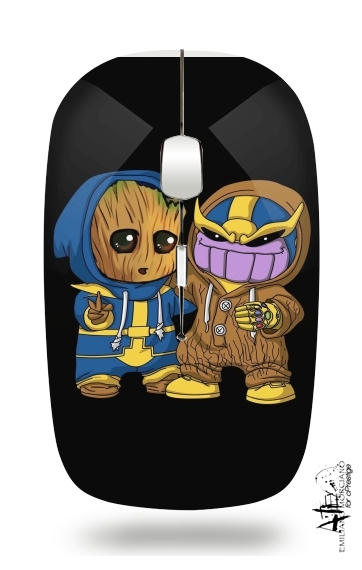  Groot x Thanos voor Draadloze optische muis met USB-ontvanger