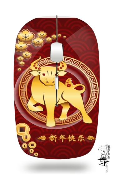  Happy The OX chinese new year  voor Draadloze optische muis met USB-ontvanger