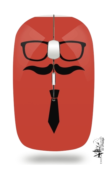  Hipster Face voor Draadloze optische muis met USB-ontvanger