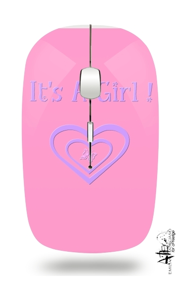  It's a girl! gift Birth  voor Draadloze optische muis met USB-ontvanger