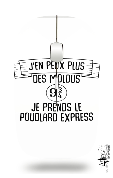  Jen peux plus des moldus je prends le poudlard express voor Draadloze optische muis met USB-ontvanger