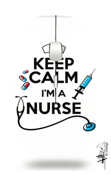  Keep calm I am a nurse voor Draadloze optische muis met USB-ontvanger