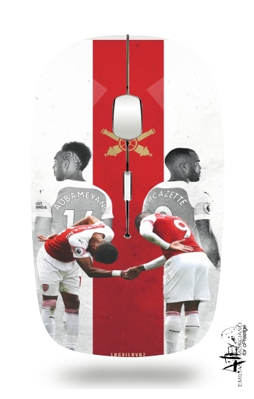  Lacazette x Aubameyang Celebration Art voor Draadloze optische muis met USB-ontvanger