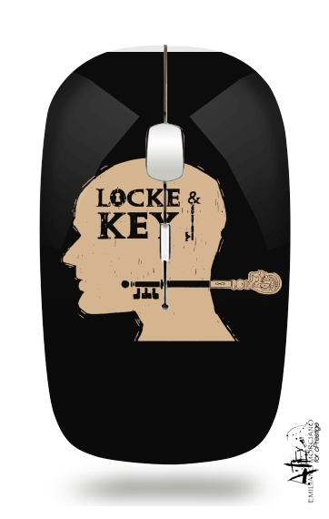  Locke Key Head Art voor Draadloze optische muis met USB-ontvanger